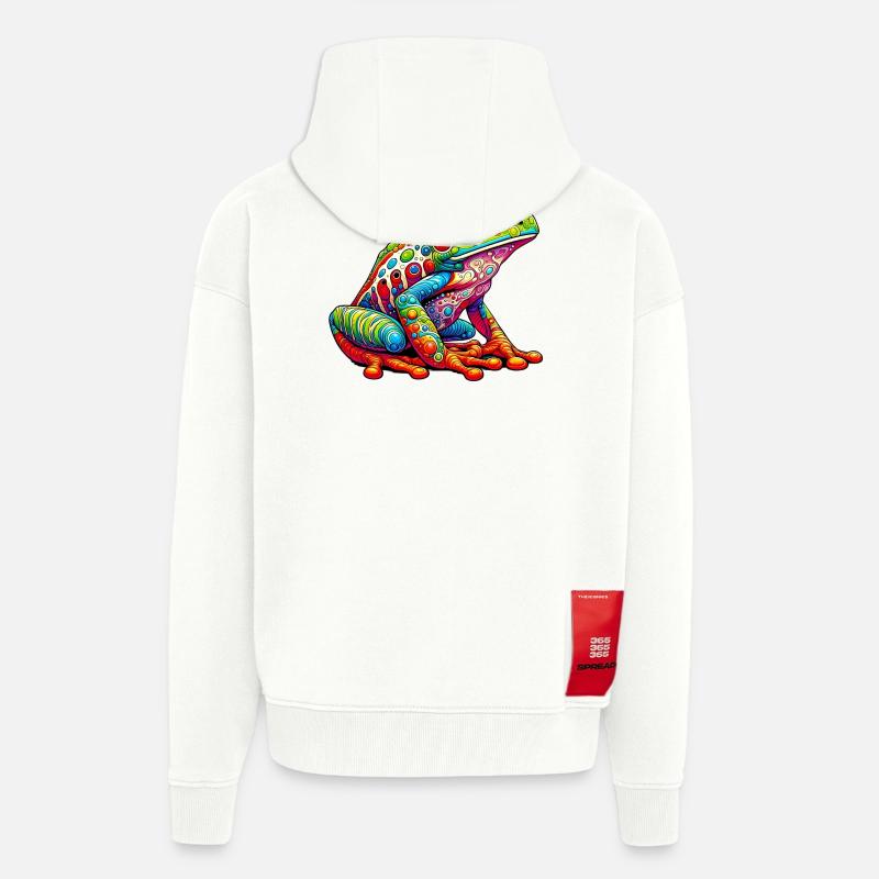Frosch - Zip Hoodie - made by SPREAD - OFF WHITE