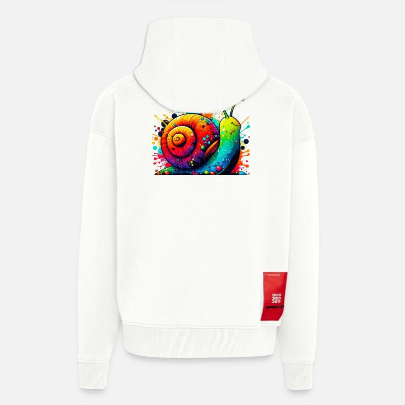Escargot - Veste à capuche bio épaisse oversize fabriqué en UE - OFF WHITE