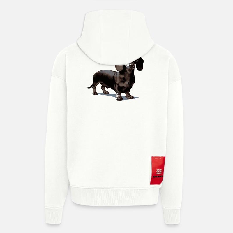 Dackel - Zip Hoodie - made by SPREAD - OFF WHITE