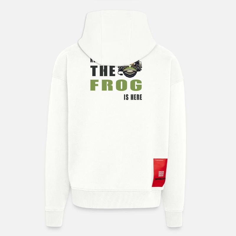 Kampffrosch – Keep Calm Style - Zip Hoodie - made by SPREAD - OFF WHITE
