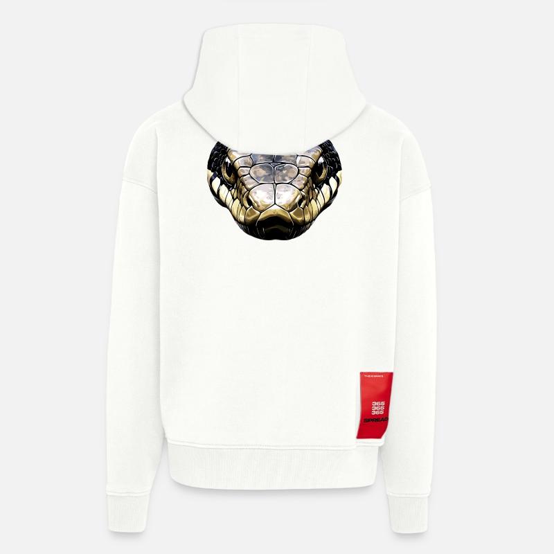 Schlange Python Kobra Klapperschlange Schlangen - Zip Hoodie - made by SPREAD - OFF WHITE