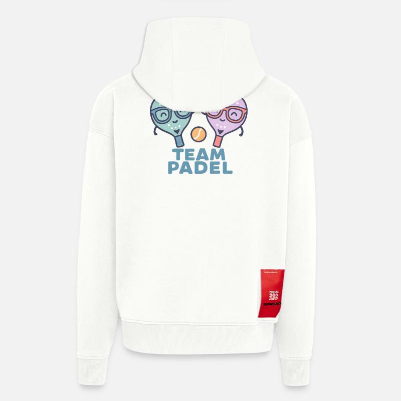 Duell Padel Freundliche Maskottchen Bunt - Zip Hoodie - made by SPREAD - OFF WHITE