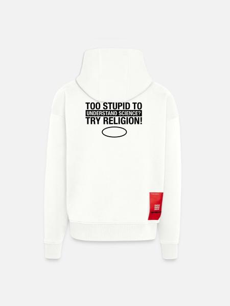 science-religion - Zip Hoodie - made by SPREAD - OFF WHITE