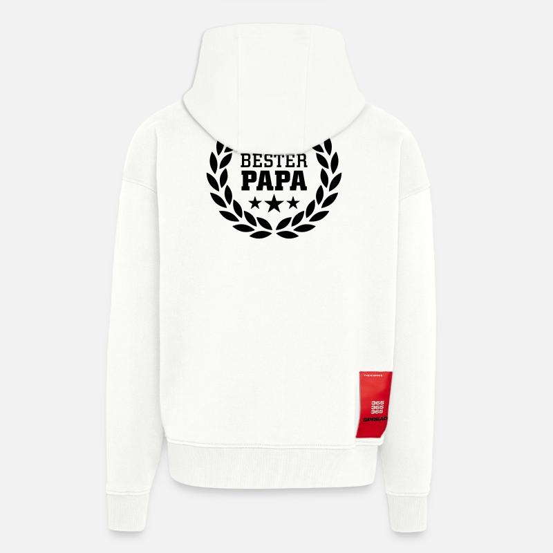Bester Papa - Zip Hoodie - made by SPREAD - OFF WHITE
