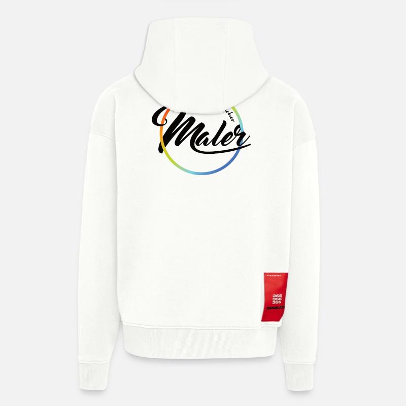 Leidenschaftlicher Maler - Zip Hoodie - made by SPREAD - OFF WHITE