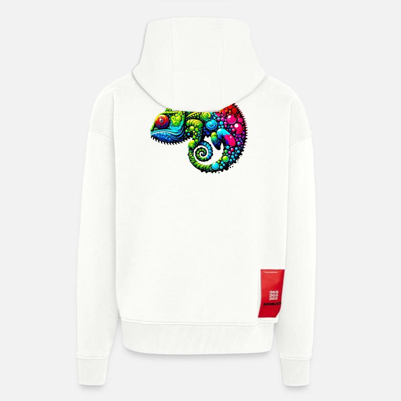 Chamäleon - Zip Hoodie - made by SPREAD - OFF WHITE