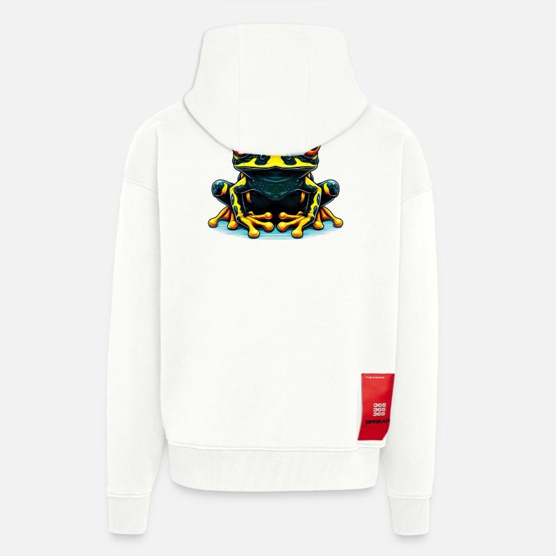 Frosch - Zip Hoodie - made by SPREAD - OFF WHITE