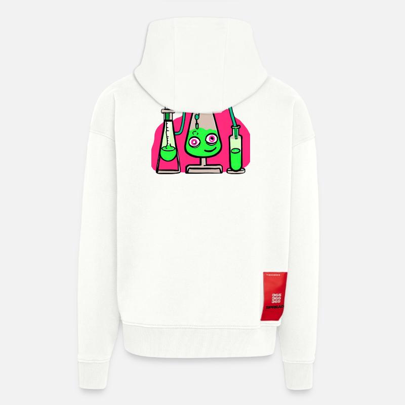 Wissenschaft Studium - Zip Hoodie - made by SPREAD - OFF WHITE