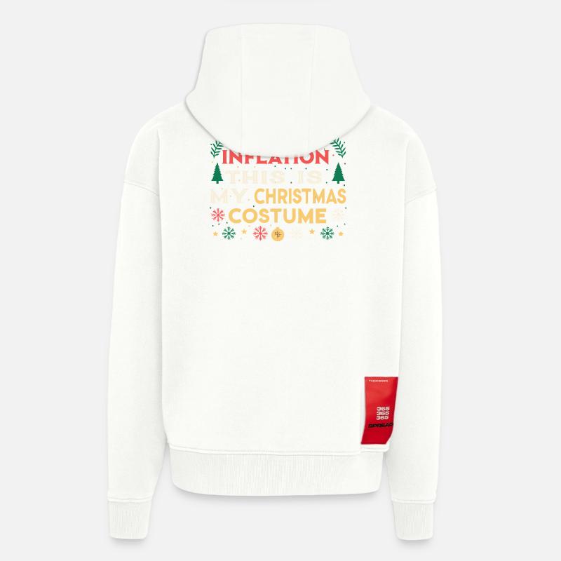 Wegen der Inflation mein Weihnachtskostüm - Zip Hoodie - made by SPREAD - OFF WHITE