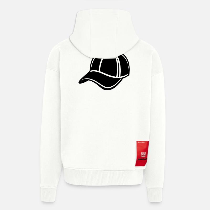 Baseball Cap - Zip Hoodie - made by SPREAD - OFF WHITE