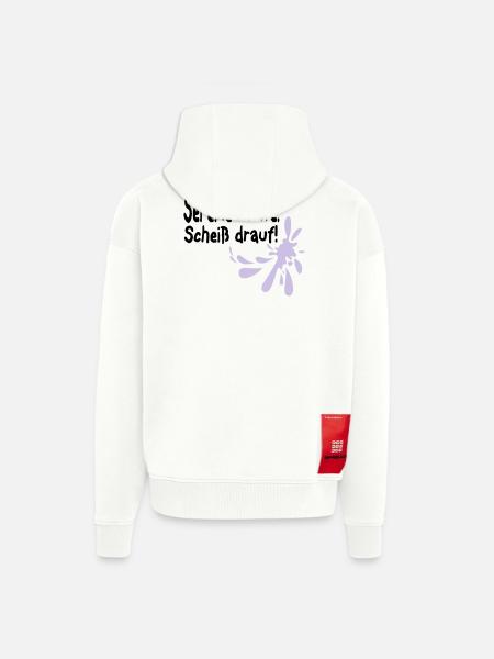 Möwen Scheiß drauf--3 - Zip Hoodie - made by SPREAD - OFF WHITE