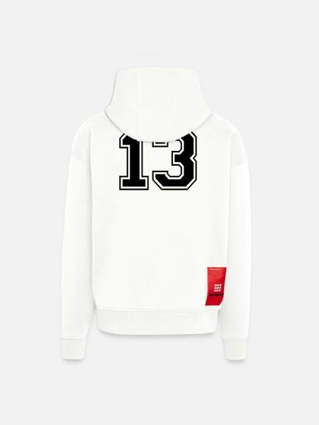 13 - Veste à capuche bio épaisse oversize fabriqué en UE - OFF WHITE