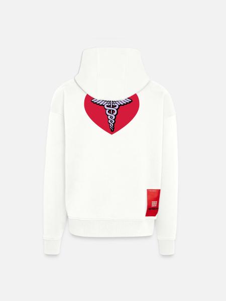 Doctor of love - Zip Hoodie - made by SPREAD - OFF WHITE