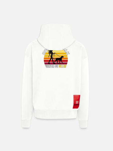 Diva Catwalk - Watch Us Shine Retro - Zip Hoodie - made by SPREAD - OFF WHITE