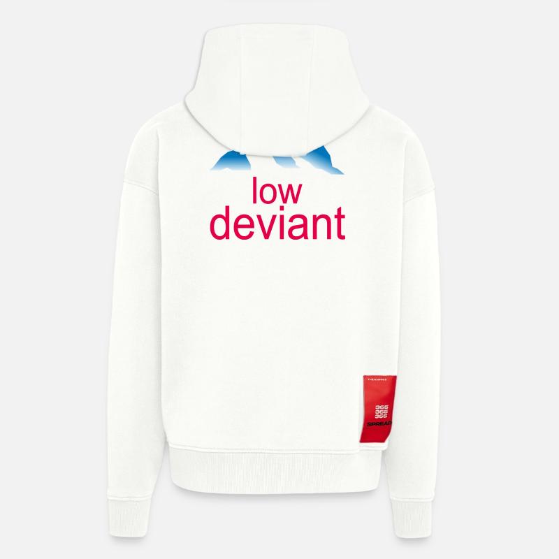 Low Deviant - Zip Hoodie - made by SPREAD - OFF WHITE