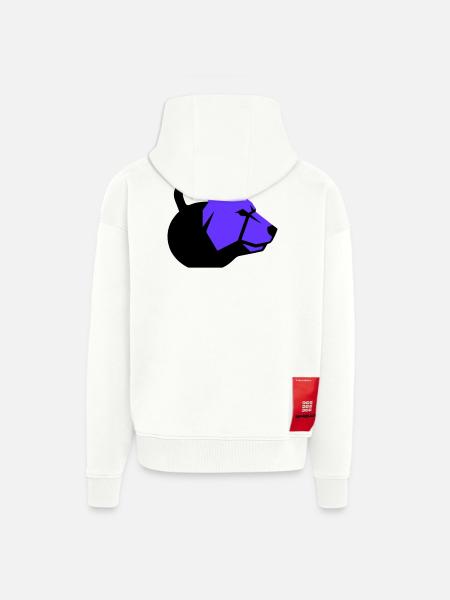 Kettlebell Bear Bear Dynamic Fitness - Zip Hoodie - made by SPREAD - OFF WHITE