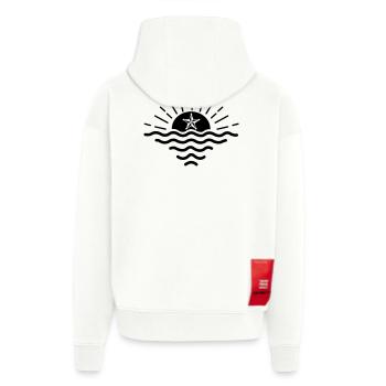 Stern bei Sonnenuntergang - Zip Hoodie - made by SPREAD - OFF WHITE - Hinten