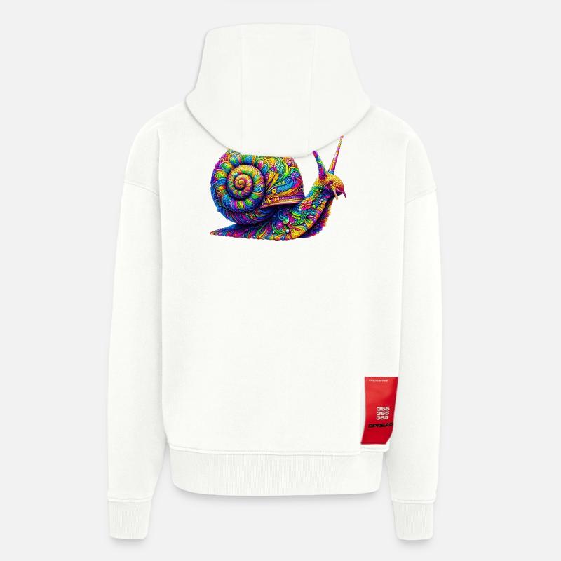 Snail - Zip Hoodie - made by SPREAD - OFF WHITE