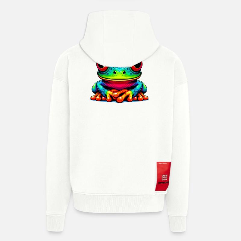 Frosch - Zip Hoodie - made by SPREAD - OFF WHITE