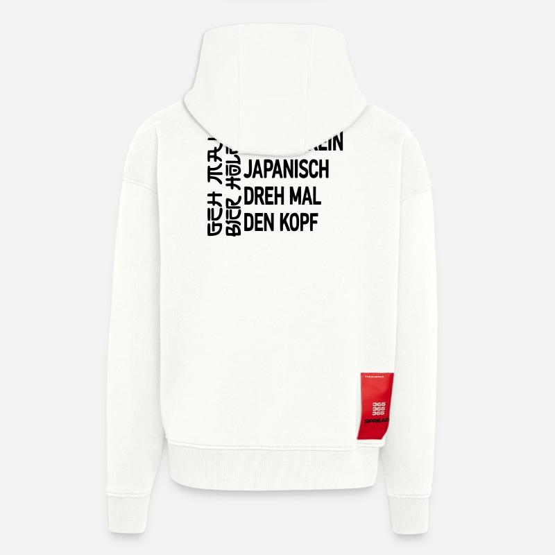 Go get a beer - Zip Hoodie - made by SPREAD - OFF WHITE