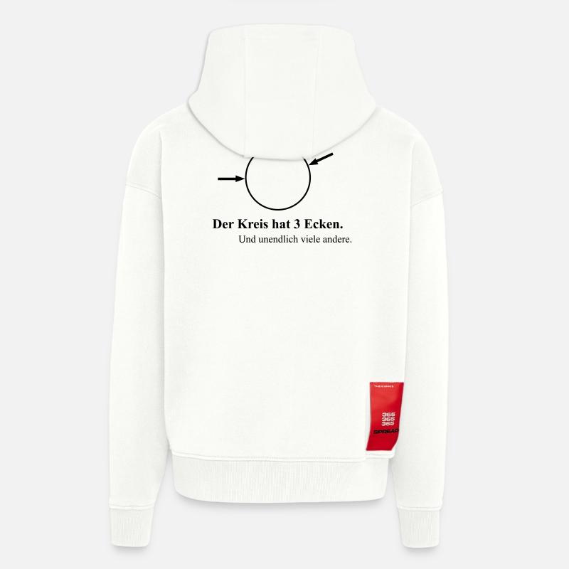 Drei Ecken - Zip Hoodie - made by SPREAD - OFF WHITE