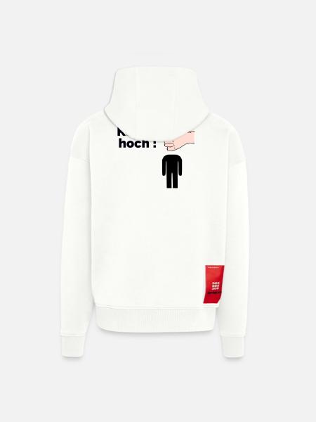 Kopf hoch - Zip Hoodie - made by SPREAD - OFF WHITE