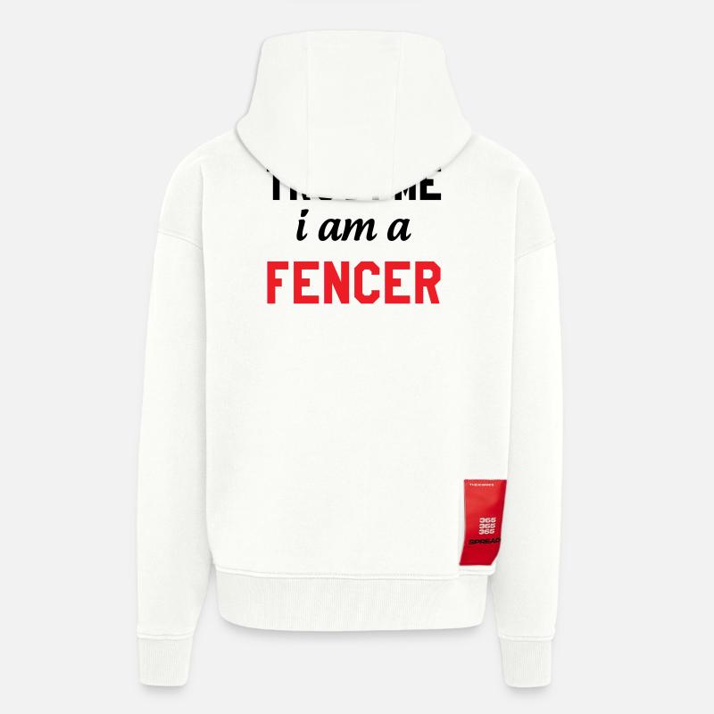 Glaub mir, ich bin Profi-Fechter - Zip Hoodie - made by SPREAD - OFF WHITE