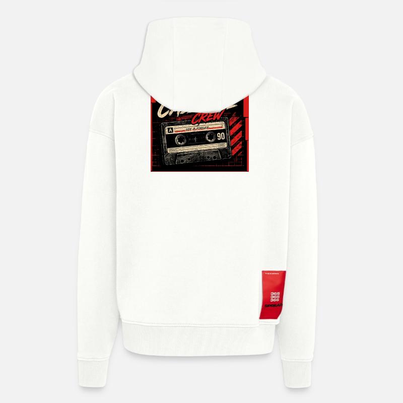 Cassette_Crew_ _Side_B_Vorever - Zip Hoodie - made by SPREAD - OFF WHITE
