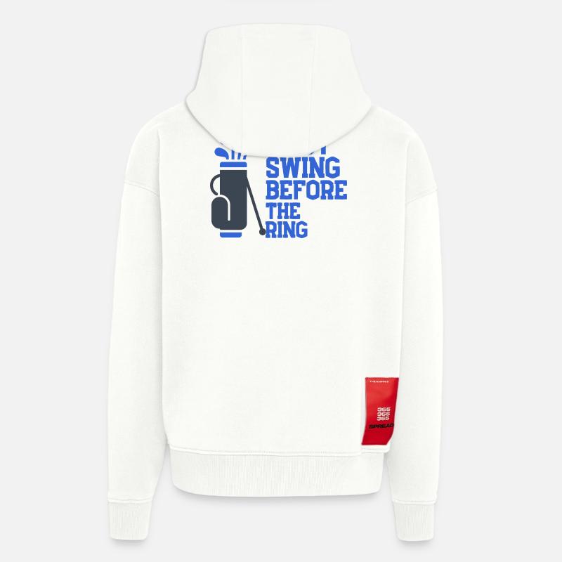 Last Swing Before The Ring - Zip Hoodie - made by SPREAD - OFF WHITE