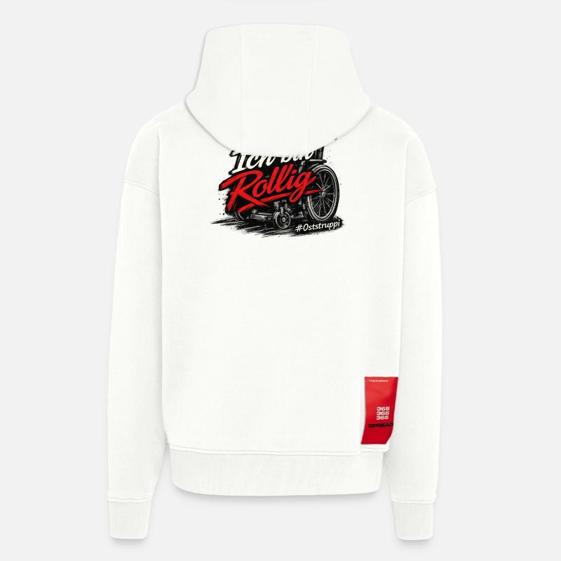 Rollig - Zip Hoodie - made by SPREAD - OFF WHITE