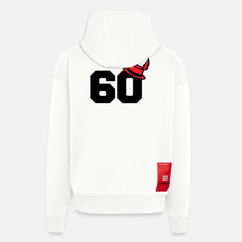 60 - Veste à capuche bio épaisse oversize fabriqué en UE - OFF WHITE