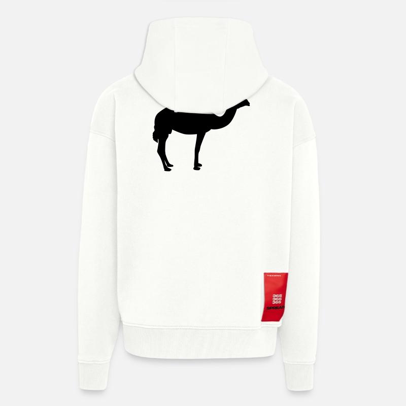 Kamel - Zip Hoodie - made by SPREAD - OFF WHITE