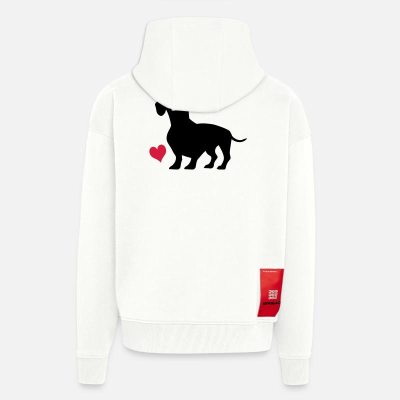 Dackel - Zip Hoodie - made by SPREAD - OFF WHITE