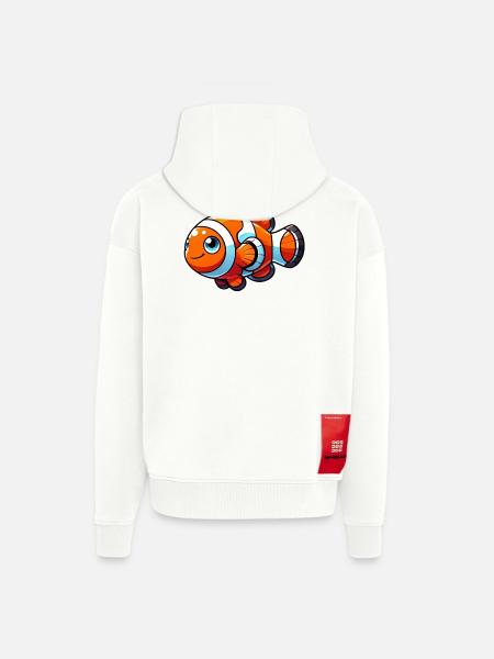 Clownfisch - Zip Hoodie - made by SPREAD - OFF WHITE