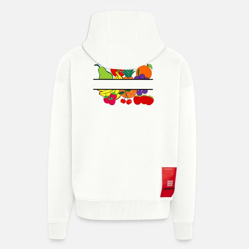 Obstlogo-Shop oder Obstbauer - Zip Hoodie - made by SPREAD - OFF WHITE