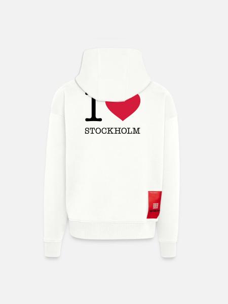 I LOVE STOCKHOLM Sweden Schweden - Zip Hoodie - made by SPREAD - OFF WHITE