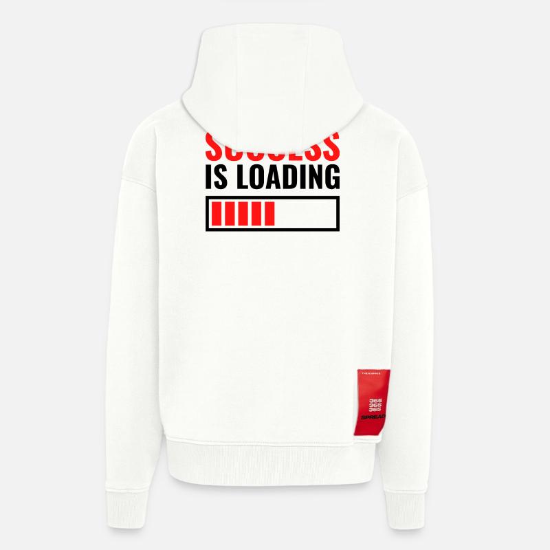 Success is loading custom gift - Zip Hoodie - made by SPREAD - OFF WHITE