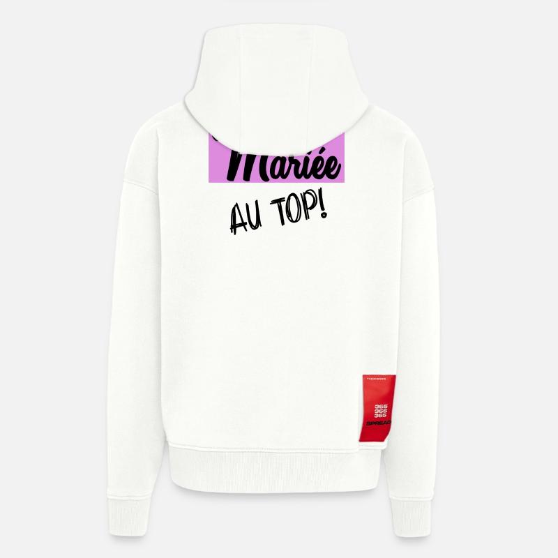 MARIEE. FUTURE MARIEE. EVJF - Veste à capuche bio épaisse oversize fabriqué en UE - OFF WHITE
