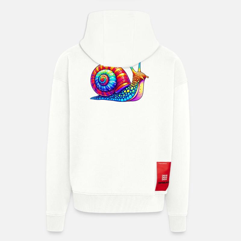 Snail - Zip Hoodie - made by SPREAD - OFF WHITE