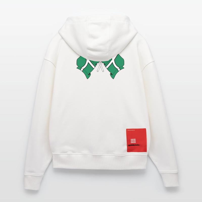 Devon Crossed Flags Zip Hoodie - made by SPREAD