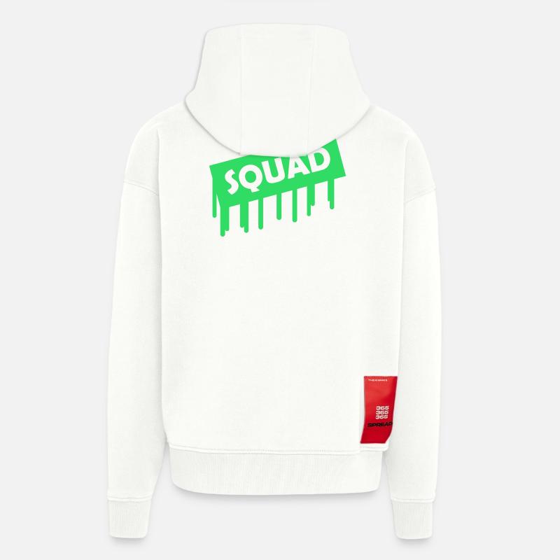 Effectif - Veste à capuche bio épaisse oversize fabriqué en UE - OFF WHITE