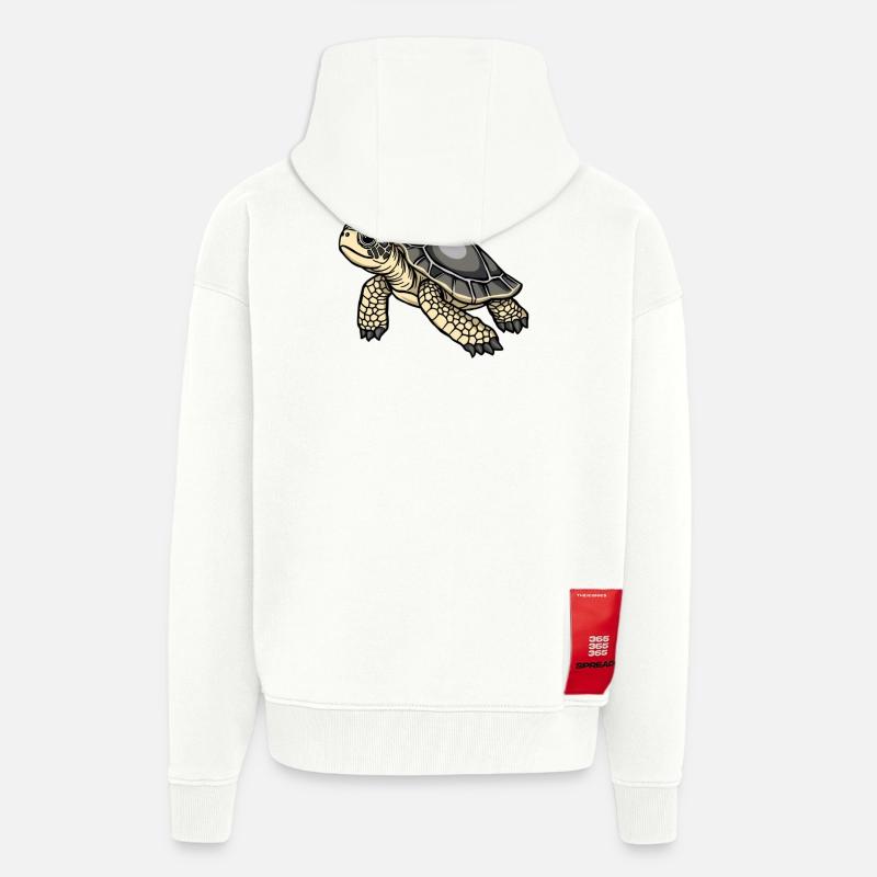 Turtle Turtle Gift - Zip Hoodie - made by SPREAD - OFF WHITE