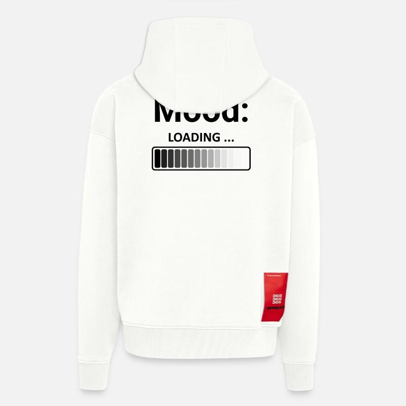 Mood Loading Stylish Design Loading Bar - Zip Hoodie - made by SPREAD - OFF WHITE