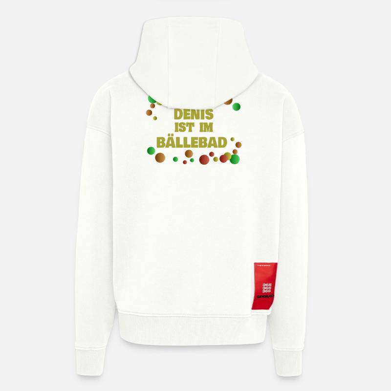 De als Baelle - Veste à capuche bio épaisse oversize fabriqué en UE - OFF WHITE