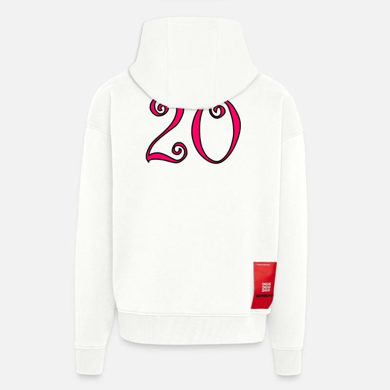 Farbe2-460_text234-2-50-5-4-8-6-8-7-3-0-6-3-3 - Zip Hoodie - made by SPREAD - OFF WHITE