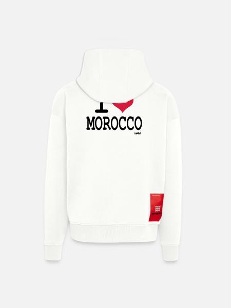 I Love Morocco - i love morocco by wam - Zip Hoodie - made by SPREAD - OFF WHITE