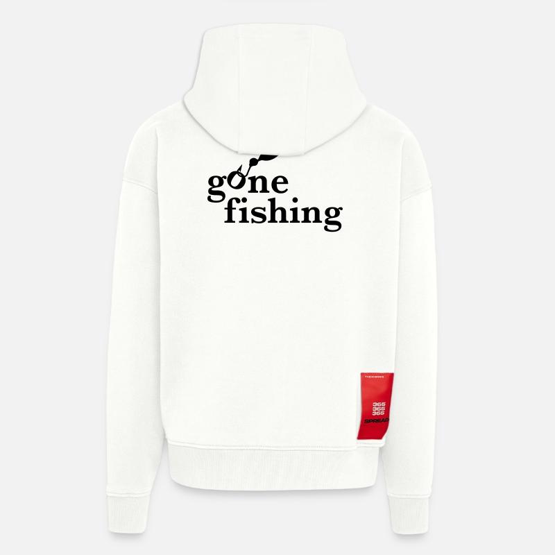 angling - Zip Hoodie - made by SPREAD - OFF WHITE
