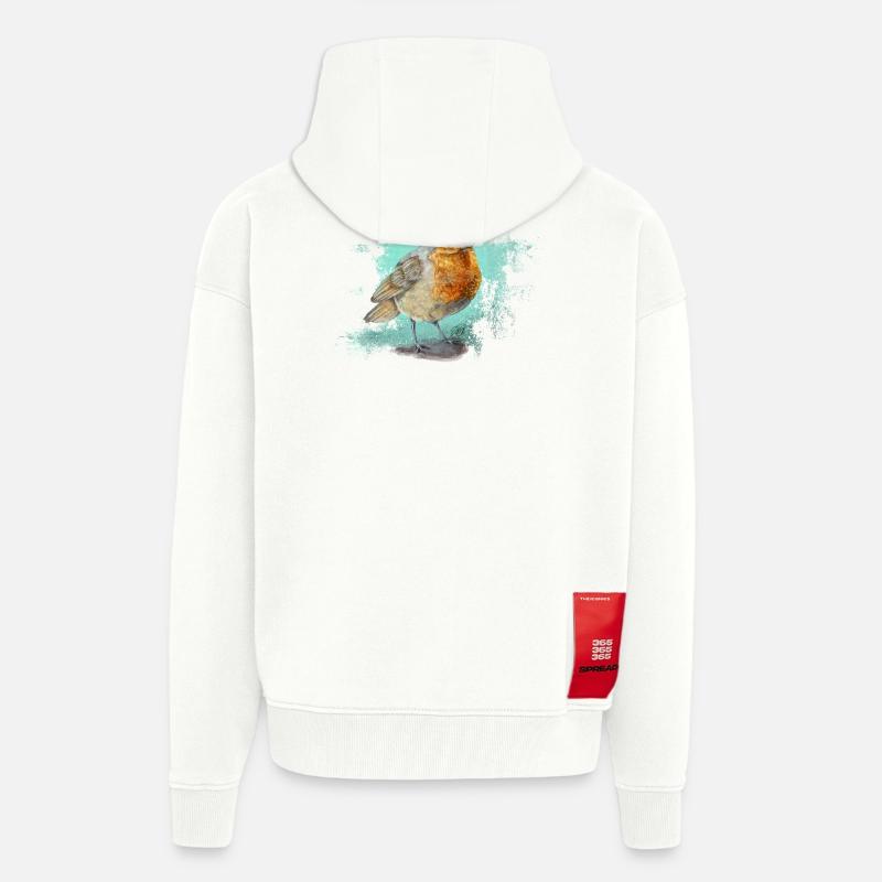 Das Rotkelchen - Zip Hoodie - made by SPREAD - OFF WHITE