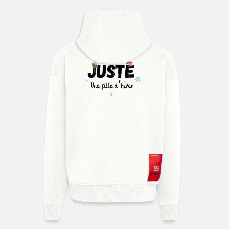 Nur ein Wintermädchen-Geschenk - Zip Hoodie - made by SPREAD - OFF WHITE