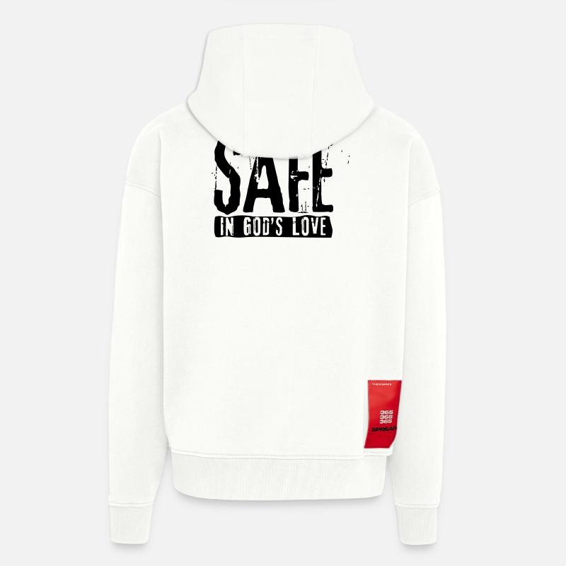 SAFE - Zip Hoodie - made by SPREAD - OFF WHITE